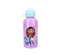 My sweety pop - Gourde pour fille Gabby - Aluminium - Pour enfant - Crèche - Maternelle - Ecole - Vacances - Repas - 19 cm - 500 ml - Hydratation - Idée Cadeau - Gabby's Dollhouse - Bleu/Violet