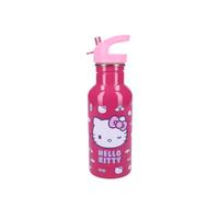 My sweety pop - Gourde pour fille Hello kitty - Acier Inoxydable - Crèche - Maternelle - Ecole - Vacances - Repas - 22 cm - 500 ml - Hydratation - Idée Cadeau - Bouteille (Hello Kitty - Rose)