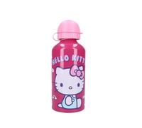 My sweety pop - Gourde pour fille hello kitty - Aluminium - Pour enfant - Crèche - Maternelle - Ecole - Vacances - Repas - 19 cm - 500 ml - Hydratation - Idée Cadeau (Hello Kitty - Rose)
