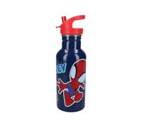 My sweety pop Gourde Spidey bleu pour enfant Acier Inoxydable Crèche école | Vacances Repas 22 cm 500 ml Hydratation Bouteille Spidey Bleu Rouge