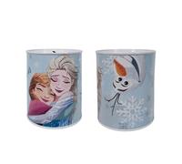 My sweety pop - Tirelire en métal la Reine des neiges Bleu - Ecole - Rangement pièces - 12 cm - Idée Cadeau