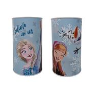 My sweety pop - Tirelire en métal la Reine des neiges Bleu - Ecole - Rangement pièces - 17.5 cm - Idée Cadeau