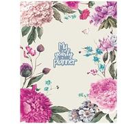 My Yearly Planner: Daily, Weekly, Monthly Undated Planner & Notebook - Appointment Journal Notebook And Action Day - Bloom Flowers Roses Watercolor Art Design (123 Creative Planners)