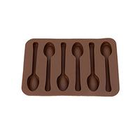 Mya 1Pc Moule en Silicone Au Chocolat À 6 Cuillères Mignon Cuillère Moule en Silicone Cuillère Silicone Moule pour Chocolat Gâteau Biscuit Bonbons Gelée