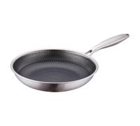 EXCELLIUM 3D - Poêle Anti-adhésive Professionnelle - Tous feux dont induction - Compatible Four - Résistante & Polyvalente - Nid d'Abeille anti-rayures - Manche ergonomique anti-chaleur - 28 cm |