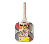 Best of TV Poêle Wonder Pan 4 compartiments – Antiadhésive, spatule silicone, livret téléchargeable