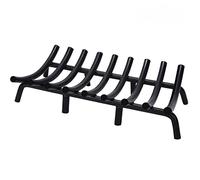 MYFIREPLACEDIRECT Grille de cheminée en acier massif 58,4 cm | Barre de 1,9 cm, support de bûches en fer forgé robuste, accessoires de cheminée, camping, cheminée, outil de foyer