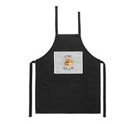 Mygoodprice Tablier noir de cuisine barbecue kaamelott le gras c'est la vie 3 imprimé