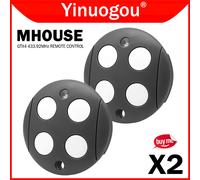 Myhouse Mhouse GTX4 garage / telecommande portail 433,92MHz pour MHOUSE TX3 TX4 GTX4 GTX4C MOOVO MT4 MT4V MT4G telecomando cancello 2pcs