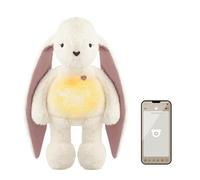 myHummy Bunny écru-rose peluche bruit blanc avec application et capteur de sommeil
