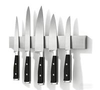 MYLERCT 304 Porte Couteaux Aimanté, 30cm Aimant Couteau Mural, Barre Aimantée pour Couteaux Aucun Perçage Nécessaire pour L'installation Convient pour Les Couteaux de Cuisine, Les Ciseaux et Les Cuill