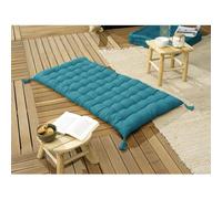Mylittlebed Matelas de Sol L’Effet Papillon - Futon Pliable Matelas 120x60cm, enveloppe Coton 190 GR/m² [ Matelas et Linge de lit ] (Bleu Paon)