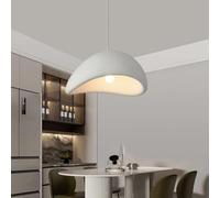 MyLjp Lampe Pendante De Table À Manger Style Japonais Wabi-Sabi E27 Polyéthylène Blanc Hauteur Ajustable Chandelier Moderne Créatif Suspension Salon Salle À Manger Cuisine Luminaire Éclairage(B,50cm)