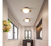 MyLjp lampe pendentive de style Wabi Sabi Lampe de plafond de couloir rétro Lumière de plafond en bois Lumière de plafond LED Lampe suspendue pour salons couloirs et salles à manger