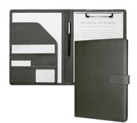 Mymazn Porte Documents A4, Document Porte Folio Pochette Porte Document Pu Cuir Porte Bloc A4 Range Documents Trieur Organiseur Portfolio Planchettes Porte-formulaires(Vert olive)