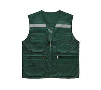 Mymyguoe Gilet de sécurité multifonction pour homme et femme - Gilet de pêche respirant - Veste de sécurité - Veste de travail - Veste de travail - Veste de travail - Veste de travail multi-poches,