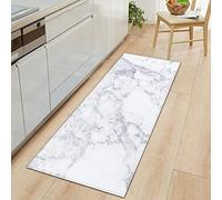MYPALL Tapis de Cuisine Marbre coloré Tapis de Cuisine Antidérapant,Tapis pour Devant Evier Absorbant,Tapis du Sol pour Salon Chambre Passage Lavable en Machine 60 x 180cm