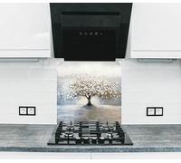 Myphotostation Dosseret de cuisine en verre trempé pour cuisine, protection murale de cuisinière, planche à découper, panneau mural de cuisinière, panneau mural de cuisinière, couverture arrière de