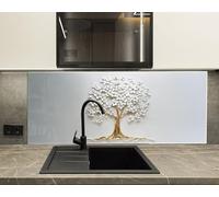 Myphotostation - Dosseret de cuisine en verre trempé pour cuisine, protection murale de cuisinière, planche à découper, panneau mural de cuisinière, panneau mural de cuisinière, couverture arrière de