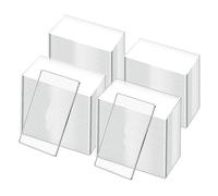 Myqqhbs Lot de 50 cartes de table en acrylique transparent pour mariage, rectangle, avec des sièges, des noms, des étiquettes de fête d'anniversaire, décoration de bricolage, fournitures