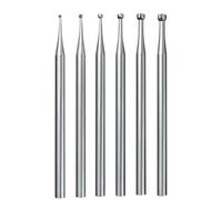 Myqqhbs Lot de 6 fraises à bouche ouverte - Tige de 1,9 cm - Fraises rondes pour fabrication de bijoux (008-023)