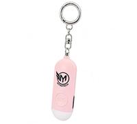 Myrotech Alarme Personnelle 130dB Femme Anti-Agression - Double Haut-Parleur LED Stroboscopique, Bouton SOS, Rechargeable USB-C, Porte-Clés Sécurité