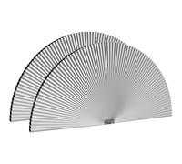 Myshade Lot de 2 stores occultants en forme d'arche pour fenêtre demi-cercle - Stores cellulaires sans fil sans perçage pour fenêtres demi-lune tissu en nid d'abeille sans outils, faciles à installer