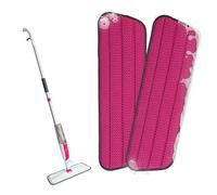 MySimaa Pack de 2 de Têtes pour Balai Serpillère, Têtes de Rechange Serpillière 2 en 1 en Microfibres Humide et Sec, Tampons Réutilisable, Têtes Remplacement Serpillere, Recharge Balais Nettoyer Sol