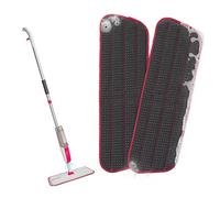 MySimaa Pack de 2 de Têtes pour Balai Serpillère, Têtes de Rechange Serpillière 2 en 1 en Microfibres Humide et Sec, Tampons Réutilisable, Têtes Remplacement Serpillere, Recharge Balais Nettoyer Sol