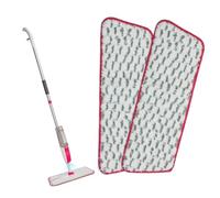 MySimaa Pack de 2 de Têtes pour Balai Serpillère, Têtes de Rechange Serpillière 2 en 1 en Microfibres Humide et Sec, Tampons Réutilisable, Têtes Remplacement Serpillere, Recharge Balais Nettoyer Sol