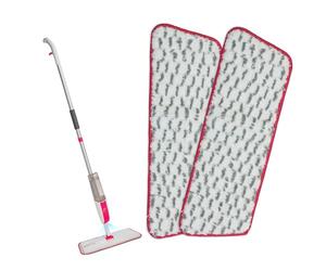 MySimaa Pack de 2 de Têtes pour Balai Serpillère, Têtes de Rechange Serpillière 2 en 1 en Microfibres Humide et Sec, Tampons Réutilisable, Têtes Remplacement Serpillere, Recharge Balais Nettoyer Sol