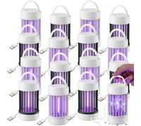 Mysora Lot de 16 tue-moustiques d'intérieur USB avec lumière UV 365 nm, piège à moucherons portable pour la maison, la chambre à coucher, la cuisine, le bureau, les moucherons, les mites