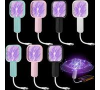 Mysora Lot de 8 mini tapettes à moustiques électriques USB pour attirer les moustiques - Portable - Filet de sécurité - Pour intérieur et extérieur - Pour la maison, le bureau, le camping, la pêche