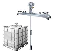 MYUYEE Agitateur à air avec hélice Repliable et Cadre de Support Agitateur à air Mélangeur à réservoir pneumatique de 1 Tonne pour agitateur de dissolvant d'encre,H004