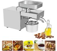 MYUYEE Presse à huile d'arachide automatique en acier inoxydable de qualité alimentaire, extracteur d'huile de noix, graines d'olive, extracteur d'huile d'olive 78 % à haut rendement en huile