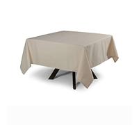 MyVorrei Nappe de couleur unie carrée 100 % coton 120 x 120 cm avec 4 serviettes