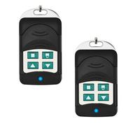 MYZWEL Lot de 2 Télécommande Portail Universelle 433,92 MHz, Bip Portail pour Porte de Garage et Motorisation, Télécommande Sans Fil 4 Boutons pour Ouverture de Portail et Garage