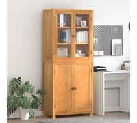 mzdioop Ensemble de meubles de rangement en chêne massif naturel avec 2 portes, ensemble de rangement 2 pièces avec étagères, meuble de rangement pour salon, chambre à coucher, couloir, design