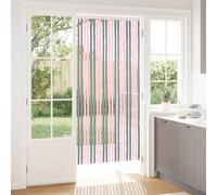mzdioop Rideau moustiquaire chenille argenté gris rose 90 x 200 cm pour fenêtre et porte, rideau moustiquaire perméable à l'air avec crochets, polypropylène durable, kit de montage facile