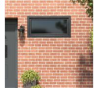 mzdioop RISOR Fenêtre de cave 120 x 60 cm en verre PVC anthracite avec fonction basculante et rotative, cadre multi-chambres, insonorisée, durable, montage facile, idéale pour la cave et la rénovation