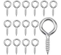 MZMing Lot de 60 Vis à œillets en Acier Zingué 4cm Piton à Visser Vis Auto | Crochet à Visser, Taraudeuses, Crochets Muraux pour Bricolage, Travaux Manuels, Rideaux, Cordes, Cadres en Bois