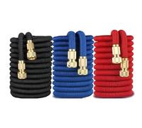 MZMZM Tuyau d'arrosage Extensible for la Maison, Tuyau d'arrosage Flexible à Haute Pression for Lavage de Voiture, Tuyau Magique d'irrigation de Jardin(Black,100ft)