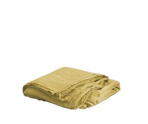 MZPOZB Draps en Lin lavé, Parure de lit 1 pièce, Respirants et Ultra Doux(Yellow,180x230cm)
