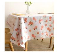 MZSKLW Nappe Impermeable Nappe Carrée en PVC, Rectangulaire, Imperméable, Couverture De Table, Résistante À l'huile, Essuyable(Apple Pattern,140x220cm)