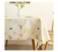 MZSKLW Nappe Impermeable Nappe Carrée en PVC, Rectangulaire, Imperméable, Couverture De Table, Résistante À l'huile, Essuyable(Tableware Pattern,140x220cm)