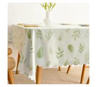 MZSKLW Nappe Impermeable Nappe Carrée en PVC, Rectangulaire, Imperméable, Couverture De Table, Résistante À l'huile, Essuyable(Leaf Pattern,140x220cm)