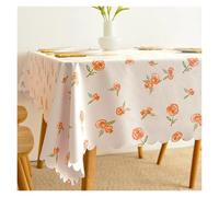 MZSKLW Nappe Impermeable Nappe Carrée en PVC, Rectangulaire, Imperméable, Couverture De Table, Résistante À l'huile, Essuyable(Rose Pattern,90x150cm)