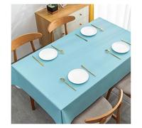 MZSKLW Nappe Impermeable Nappe De Table À Thé en PVC Imperméable, Couverture Carrée Rectangulaire Résistante l'huile(Lake Blue,60x120cm)