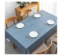 MZSKLW Nappe Impermeable Nappe De Table À Thé en PVC Imperméable, Couverture Carrée Rectangulaire Résistante l'huile(Grey Blue,60x120cm)