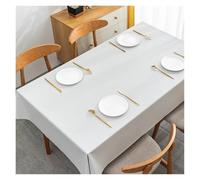MZSKLW Nappe Impermeable Nappe De Table À Thé en PVC Imperméable, Couverture Carrée Rectangulaire Résistante l'huile(Jade White,140x220cm)